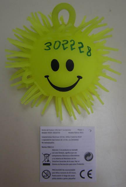 Soft elastic balls with light