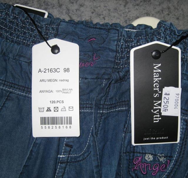 Girls' denim knickerbockers