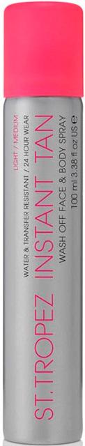 Wash-off tanning spray