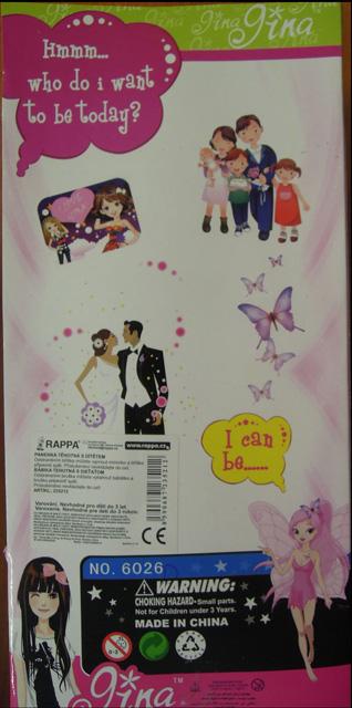 Plastic doll with accessories