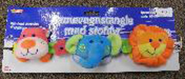 Pram chain with soft toys