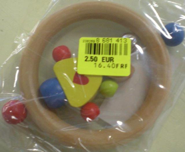 Wooden rattle