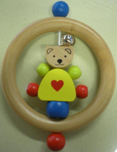 Wooden rattle
