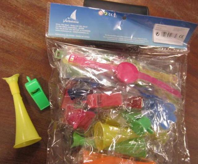 Mix of plastic toys
