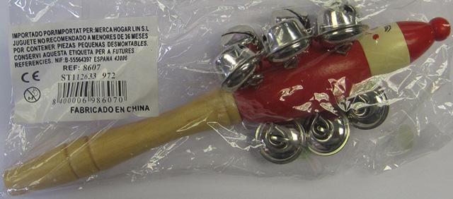 Rattle with bells