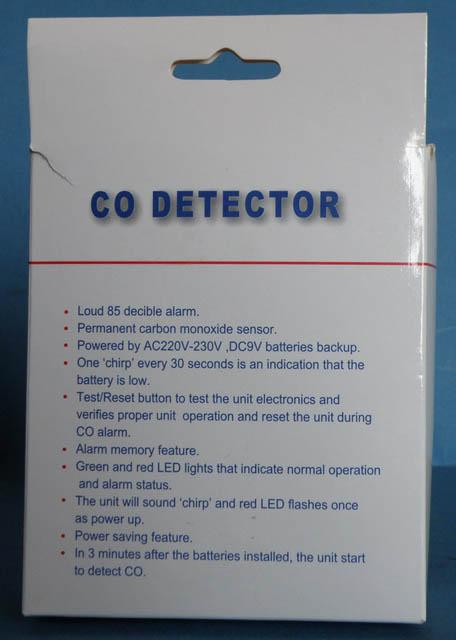 Carbon monoxide detector