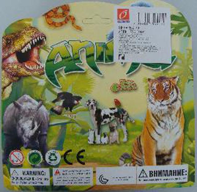 Set of plastic toys