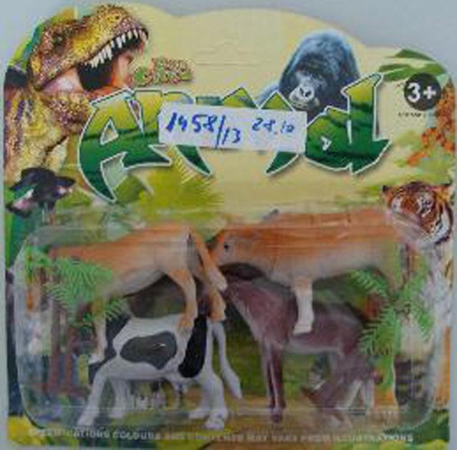 Set of plastic toys