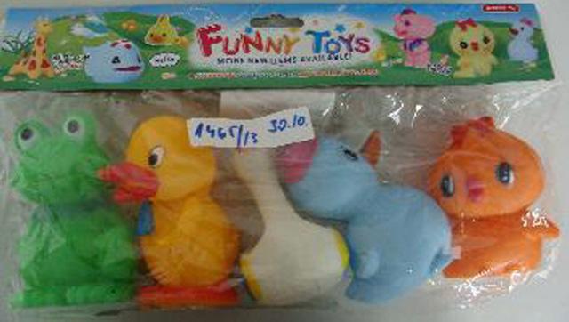 Set of plastic toys