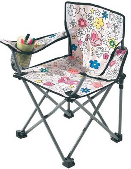 Children's chair with pens