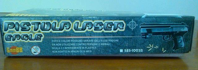 Toy gun with laser