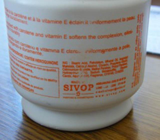 Skin lightening product