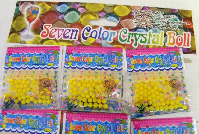 Water absorbent crystals