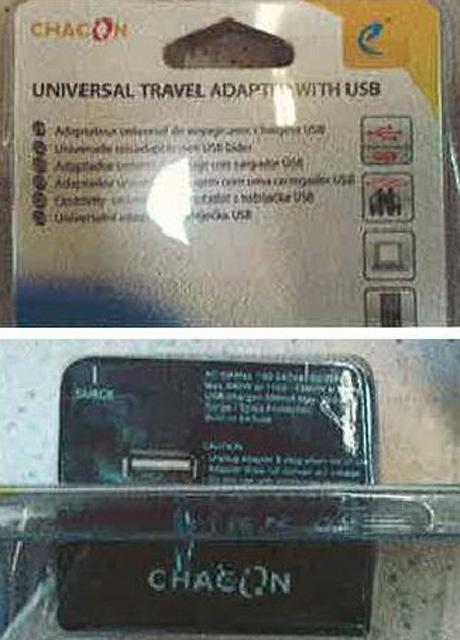 Travel plug adaptor with USB power supply