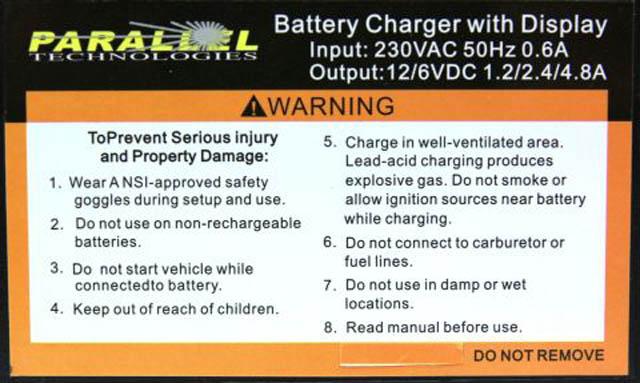 Vehicle battery charger