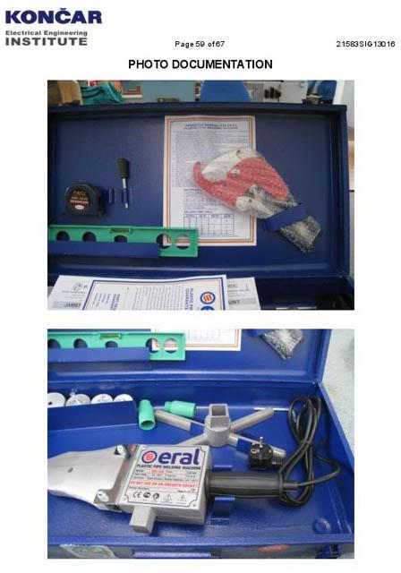 Plastic pipe welding machine