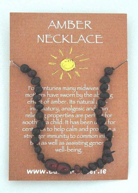Amber teething necklace