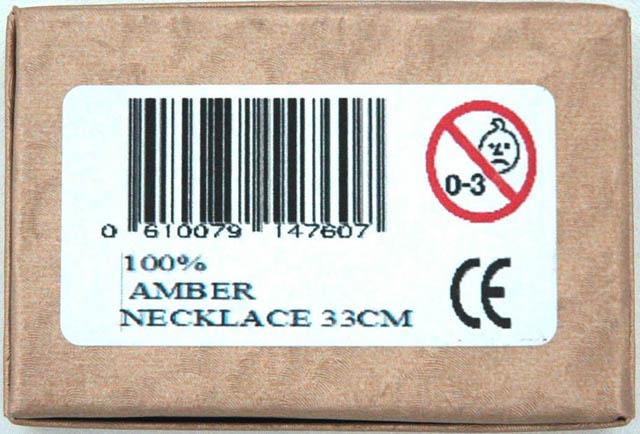 Amber teething necklace