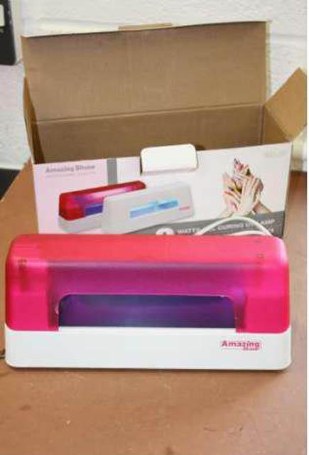 Nail gel curing lamp
