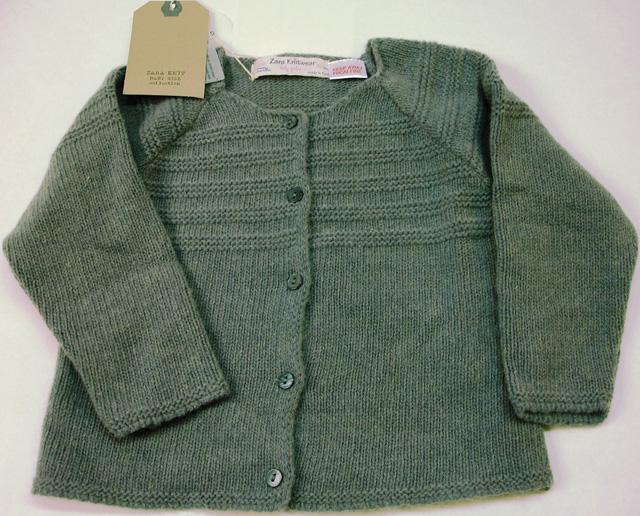 Girls' knitted cardigan