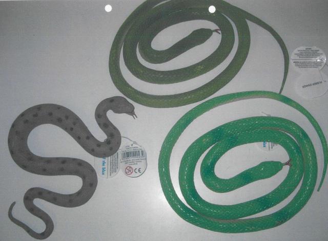 Toy plastic snake