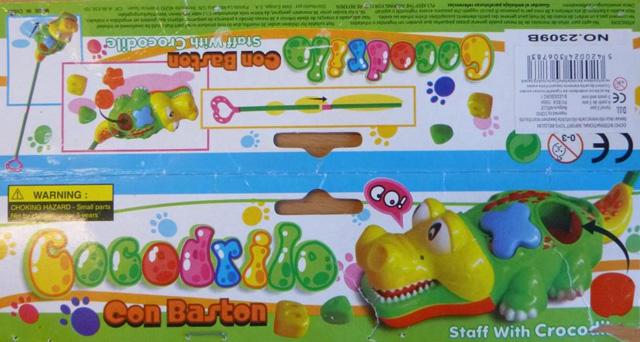 Plastic crocodile