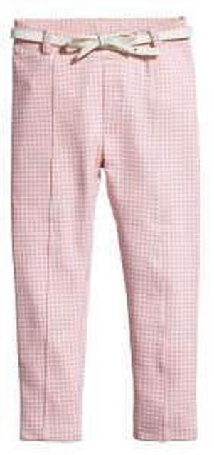 Girl's trousers with plastic belt