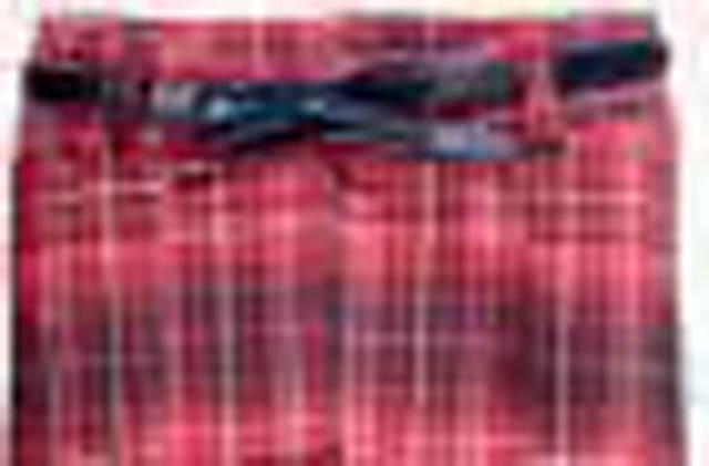 Girl's trousers with plastic belt