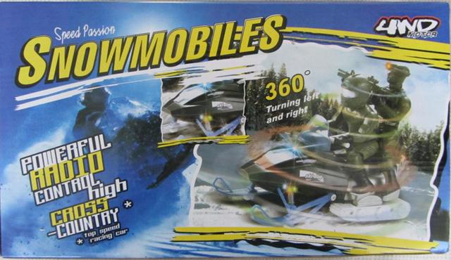 Radio-controlled snowmobile