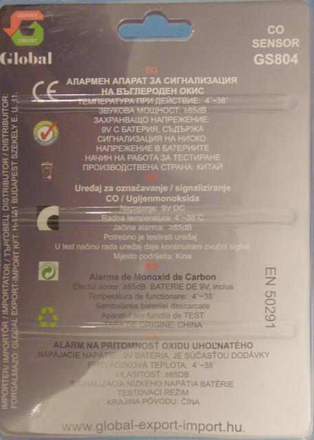Carbon monoxide detector