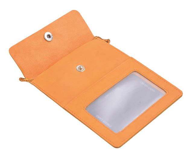 Leather neck pouch