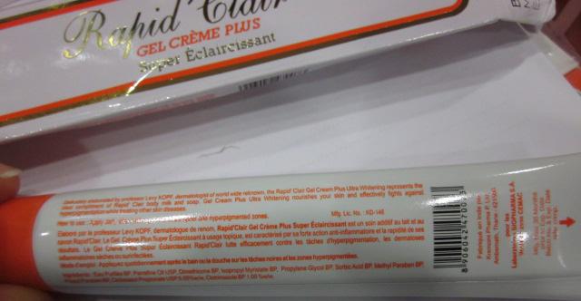 Skin lightening cream