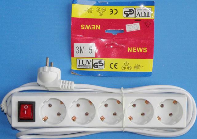 Mains extension lead