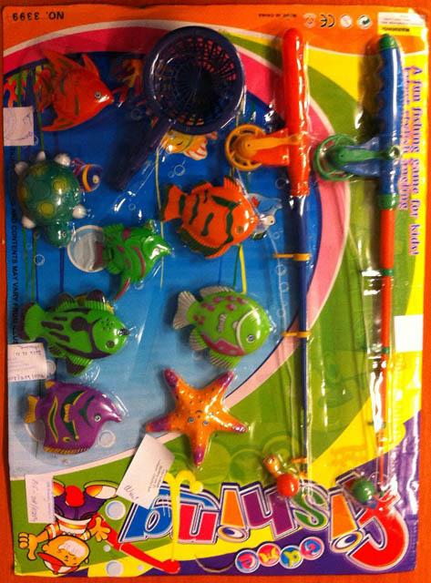 Magnetic fishing toy