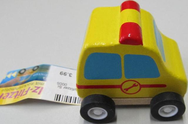 Wooden toy car