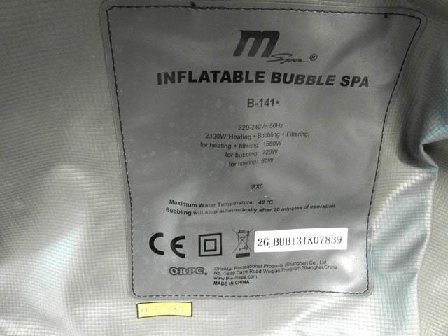 Inflatable spa