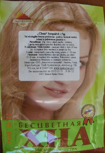 Natural hair dye
