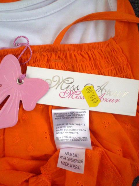 Girls' clothing set